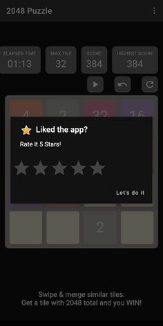 2048 Puzzle Game, Simple 4x4 2 - Screenshot 4