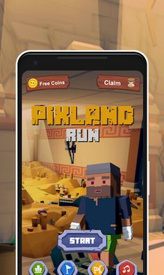 PixLand Run : Zombies Rush Gam - Screenshot 1