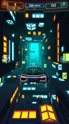 Neon Flytron: Cyberpunk Flight - Screenshot 1