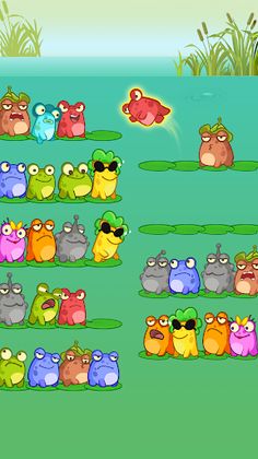 Frog Sort Color: Puzzle Game - Screenshot 1