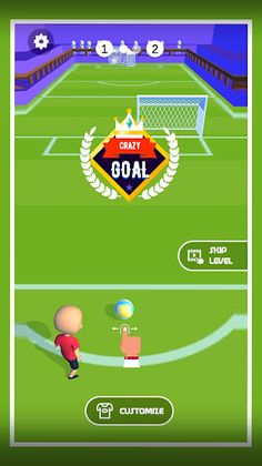 Crazy Goals! Kick, Flick & Sho - Screenshot 1