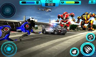 Wolf Robot Police Copter Games - Screenshot 3