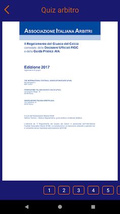 Quiz Arbitro AIA - Screenshot 1
