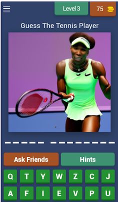 Guess The Female Tennis Player - Screenshot 4