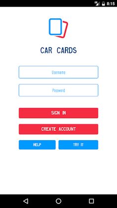 Car Cards - Screenshot 1
