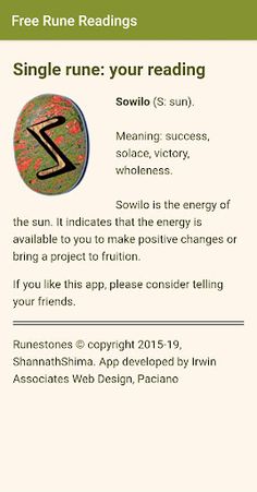 Free Rune Readings - Screenshot 4