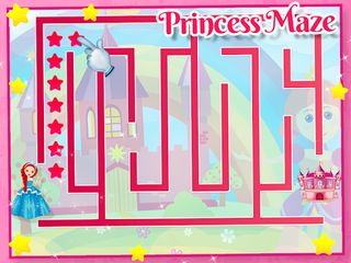 Princess Kids Mazes Girl Games - Screenshot 1