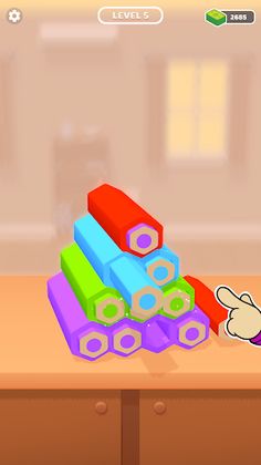 Pyramid Sort Puzzle - Screenshot 1