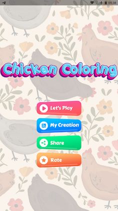 Chicken coloring - Screenshot 1