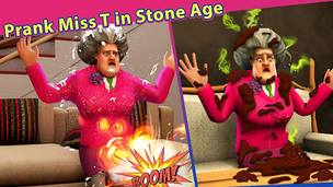 Scary Teacher Stone Age - Screenshot 1