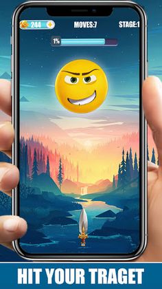 Emoji Knife Hit- Knife Master - Screenshot 1