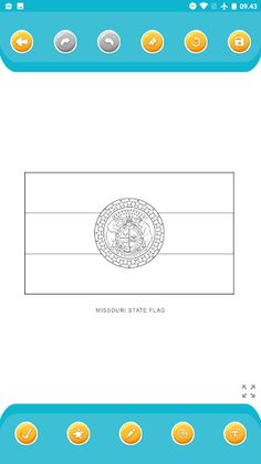 American Flag Coloring - Screenshot 1