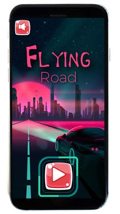 Flying road 3D - Car Driving G - Screenshot 1