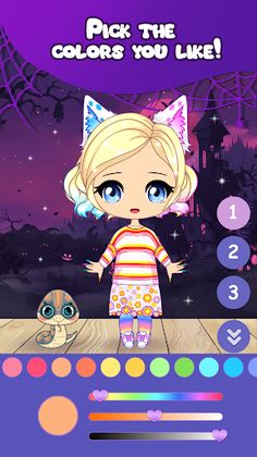 Creepy Gothic Girl Dress Up - Screenshot 3