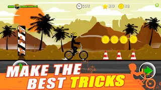 Stickman Bike : Pro Ride - Screenshot 2