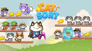 Cat Sort Color Puzzle Game - Screenshot 1