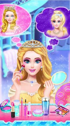 Princess dress up and makeover - Screenshot 1