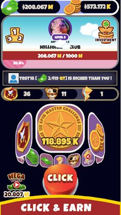 Mega Bucks - Money Clicker Sim - Screenshot 2