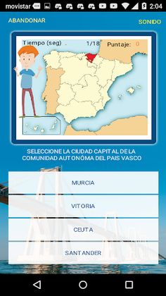 SPAIN - Capital Cities Game - Screenshot 3