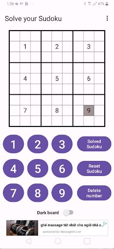 Solved Sudoku - Screenshot 2