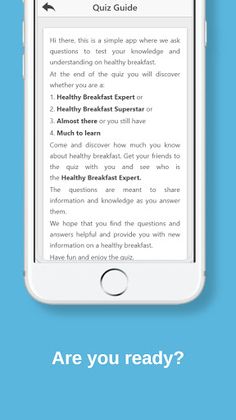 Trivia Quiz Healthy Breakfast - Screenshot 3