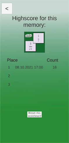 Fractions Memory Games - Screenshot 2
