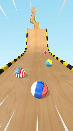 Marble Run 3D - Country Balls - Screenshot 3
