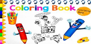 Teen Titans Coloring Book - Screenshot 3
