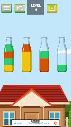 Fill Bottle Water Sort Puzzle - Screenshot 4