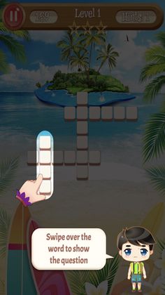 Beach Crossword puzzle - Screenshot 4