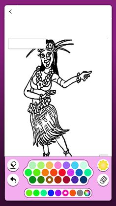 Hawaii Coloring Game &Painting - Screenshot 2