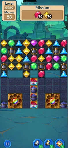 Magic Quest - Match 3 Jewel - Screenshot 1
