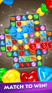 Gummy Drop! Match 3 & Travel - Screenshot 1