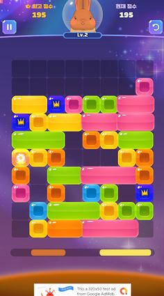 Bunny on Mars : Drop Puzzle - Screenshot 3