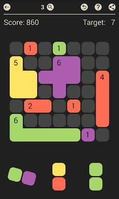 D7: pack the Dominoes per 7 - Screenshot 1