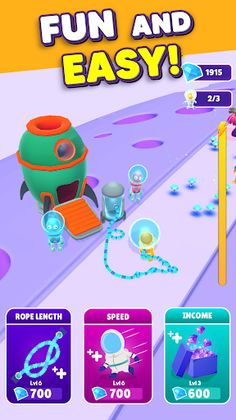 Bungee Space - Funny Runner - Screenshot 2