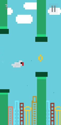 flappy white bird - Screenshot 3