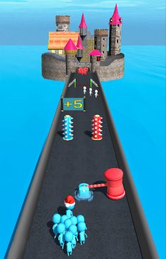 Crowd Castle Run : 3D - Screenshot 2