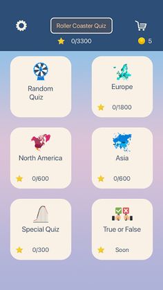 Roller Coaster Quiz - Screenshot 4