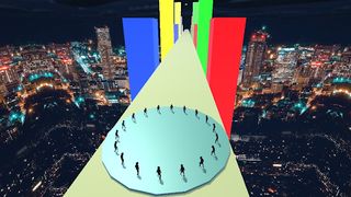 Neon Flying Man 3D - Screenshot 3