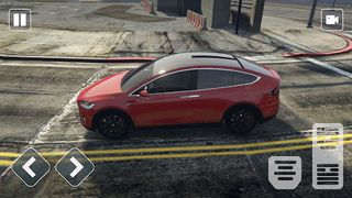 Electric Tesla X Car City Race - Screenshot 2