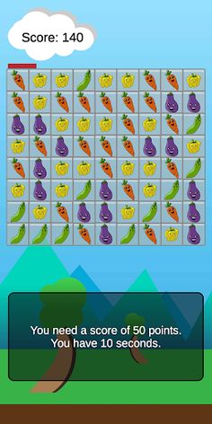 Veggie Bomb: Mealtime Game - Screenshot 2