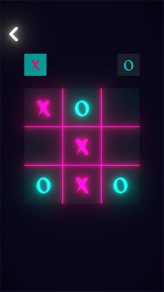 Tic Tac Toe Glow -  XO Game - Screenshot 2