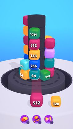 Helix Merge 2048 - Screenshot 1