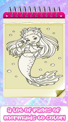 Mermaid Coloring Book for Girl - Screenshot 1