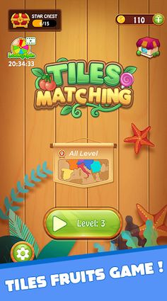 Tiles Connect Fruits Master 3D - Screenshot 1