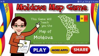 Moldova  Map Puzzle Game - Screenshot 1