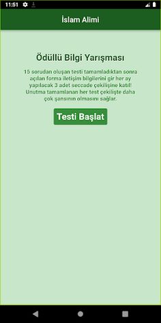 İslam Alimi Ödüllü Yarışma - Screenshot 1