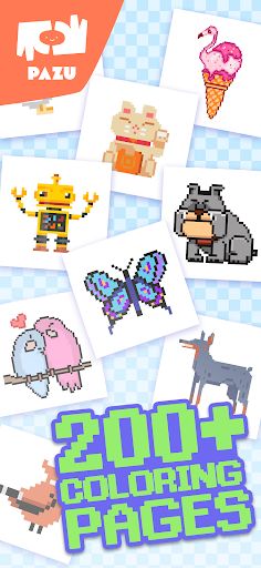 Pixel coloring games for kids - Screenshot 4
