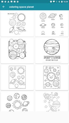 coloring space planet - Screenshot 1